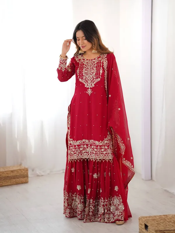 Georgette_Wedding_Wear_Sharara_Set