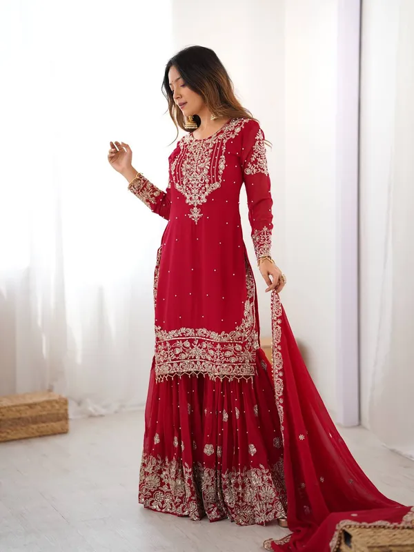 Georgette_Wedding_Wear_Sharara_Set