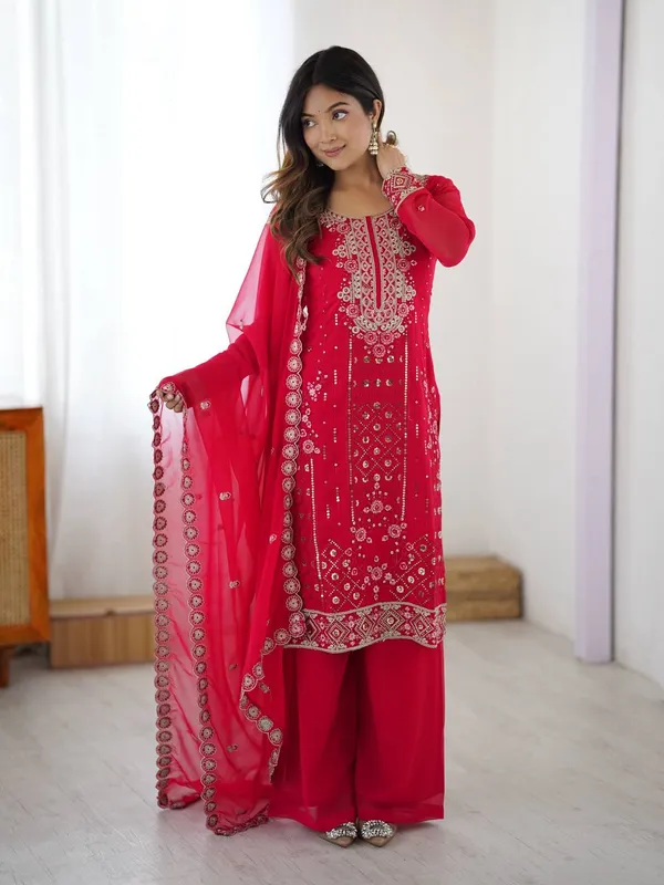 Georgette_Casual_Top_Plazo_Set