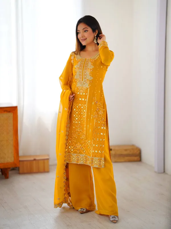Georgette_Top_Plazo_Dupatta_Set