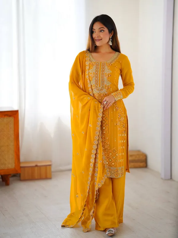 Georgette_Top_Plazo_Dupatta_Set