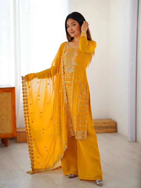 Georgette_Top_Plazo_Dupatta_Set
