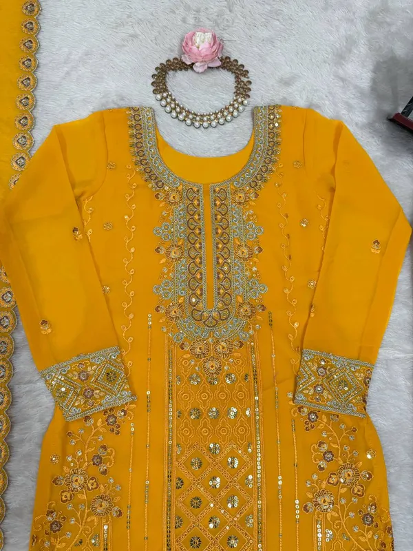 Georgette_Top_Plazo_Dupatta_Set