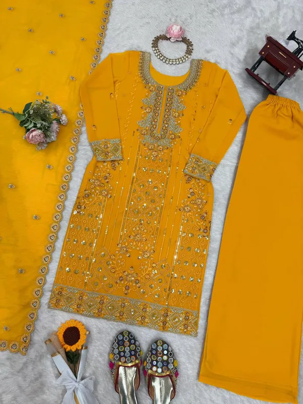 Georgette_Top_Plazo_Dupatta_Set