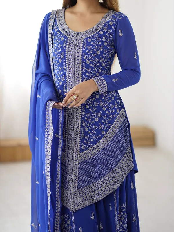 Georgette_Embroidered_Top_Plazo_Set