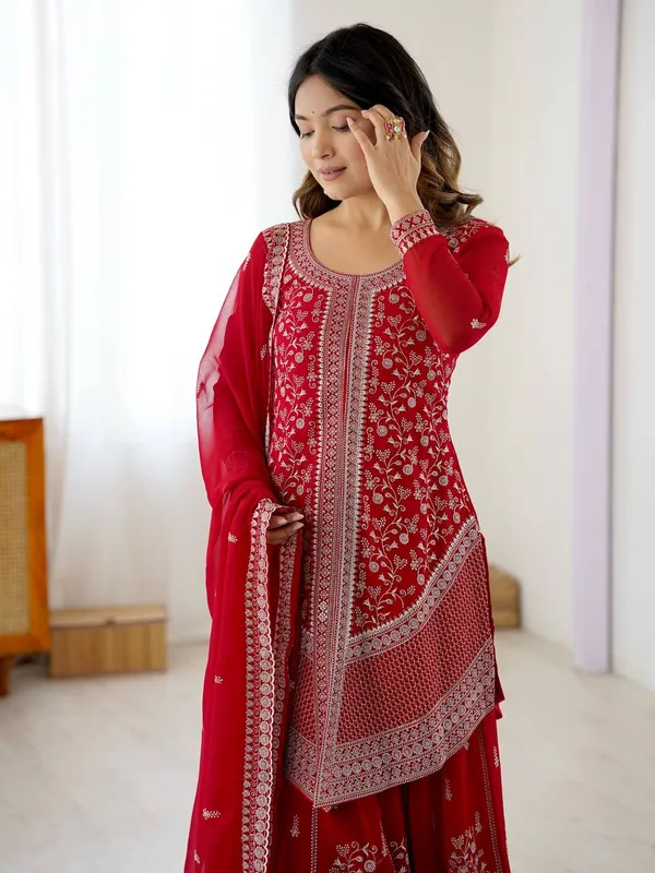 Georgette_Designer_Top_Dupatta_Set