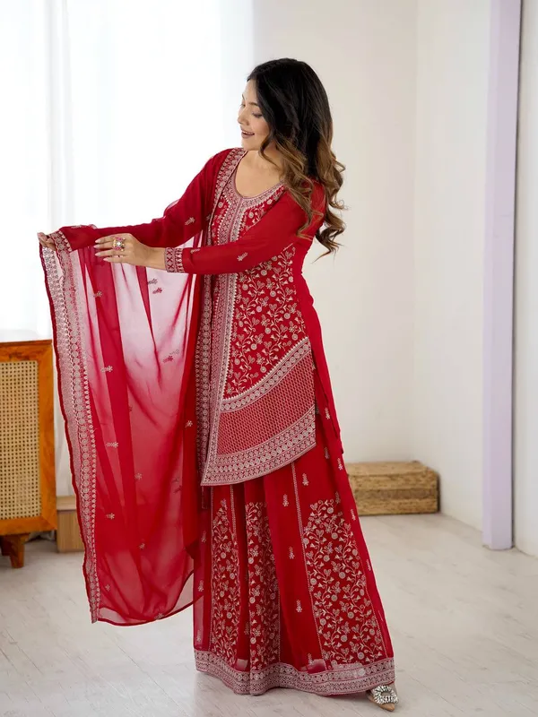 Georgette_Designer_Top_Dupatta_Set