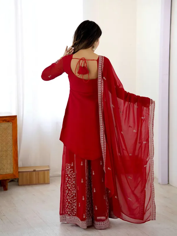 Georgette_Designer_Top_Dupatta_Set