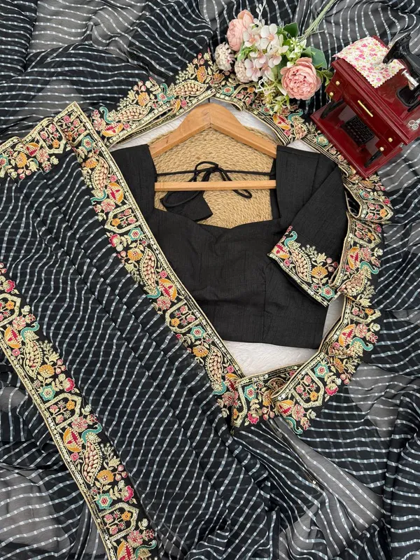 Printed_Saree_Stylish_Casual_Wear_Set