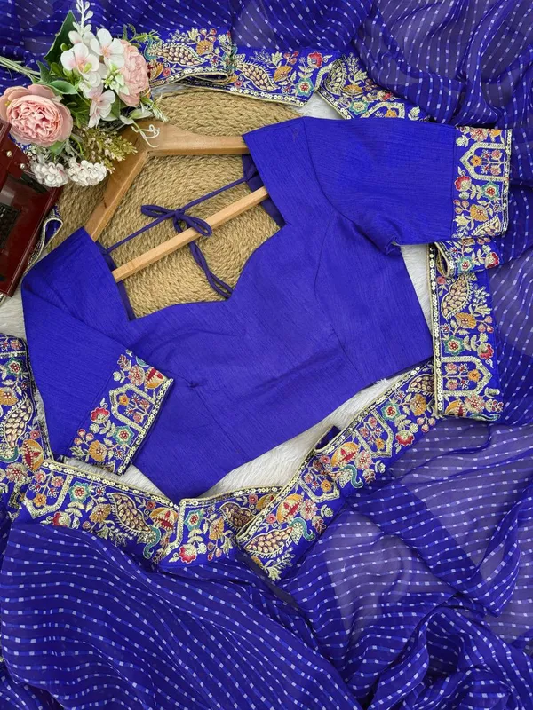 Georgette_Saree_Stylish_Casual_Wear_Set