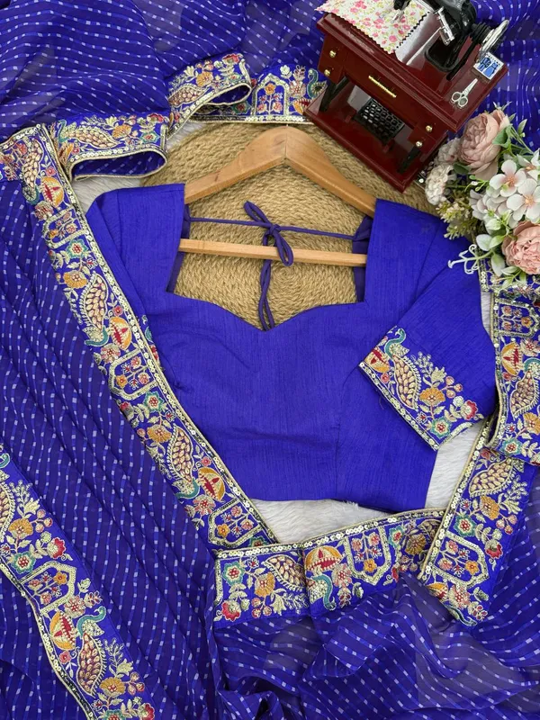 Georgette_Saree_Stylish_Casual_Wear_Set