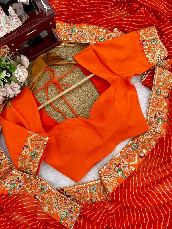 Georgette_Saree_Stylish_Casual_Wear_Set