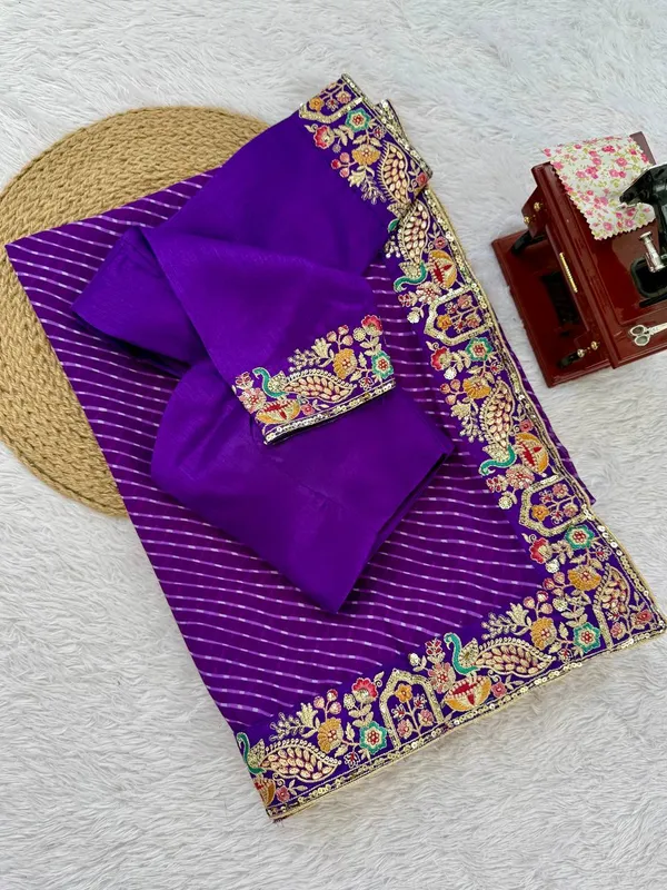 Georgette_Saree_Stylish_Casual_Wear_Set