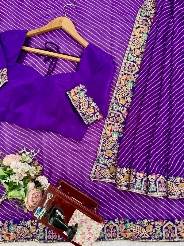 Georgette_Saree_Stylish_Casual_Wear_Set