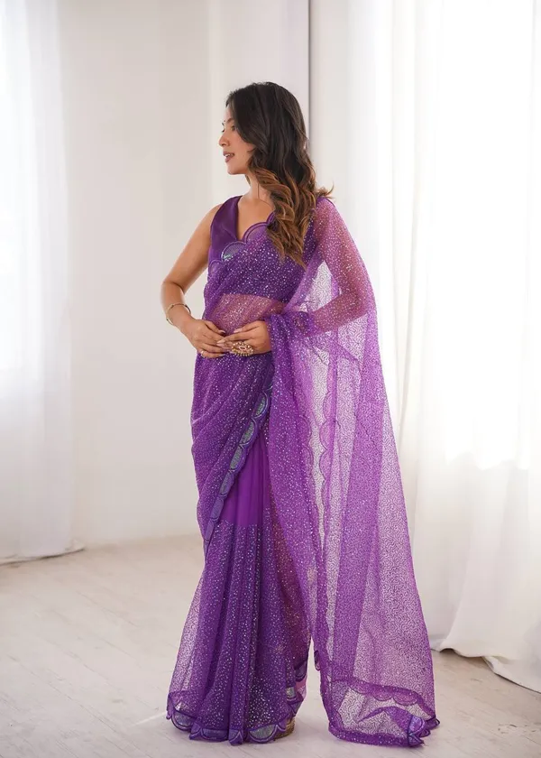 Sequin_Embroidery_Saree_Purple