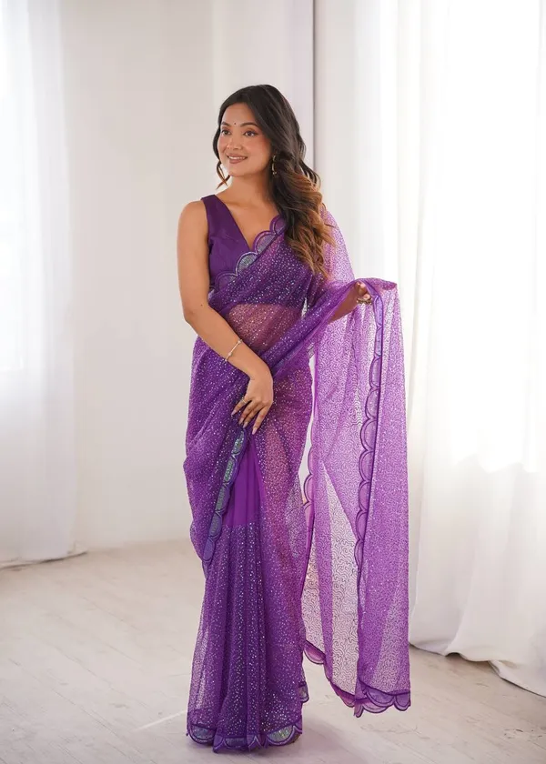 Sequin_Embroidery_Saree_Purple