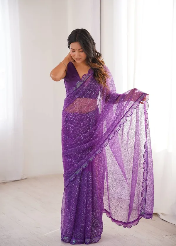 Sequin_Embroidery_Saree_Purple