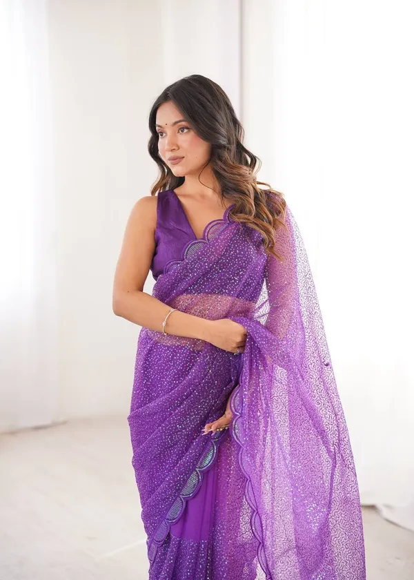 Sequin_Embroidery_Saree_Purple