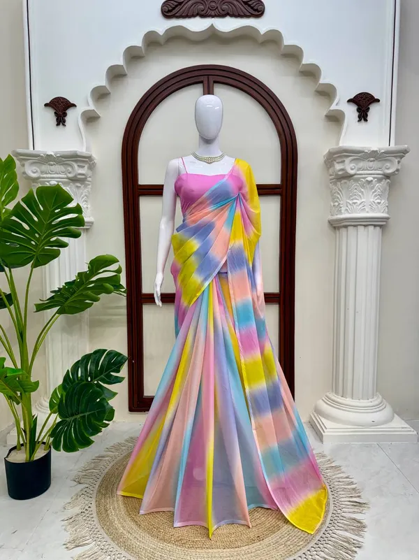 Silver_Shiffon_Multi_Color_Saree