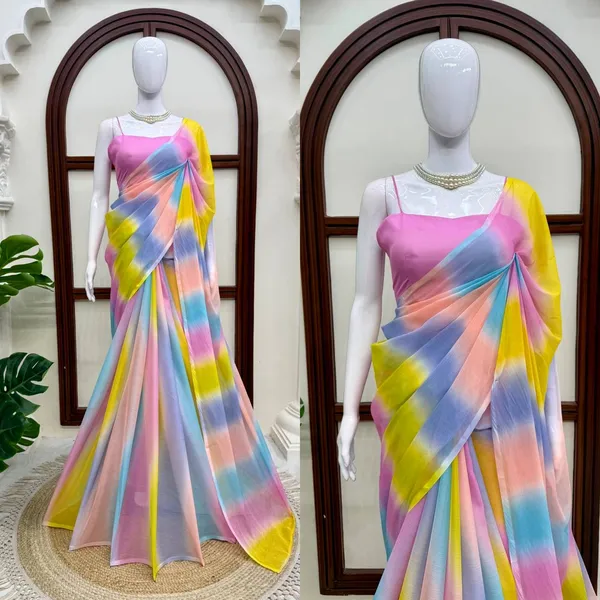 Silver_Shiffon_Multi_Color_Saree