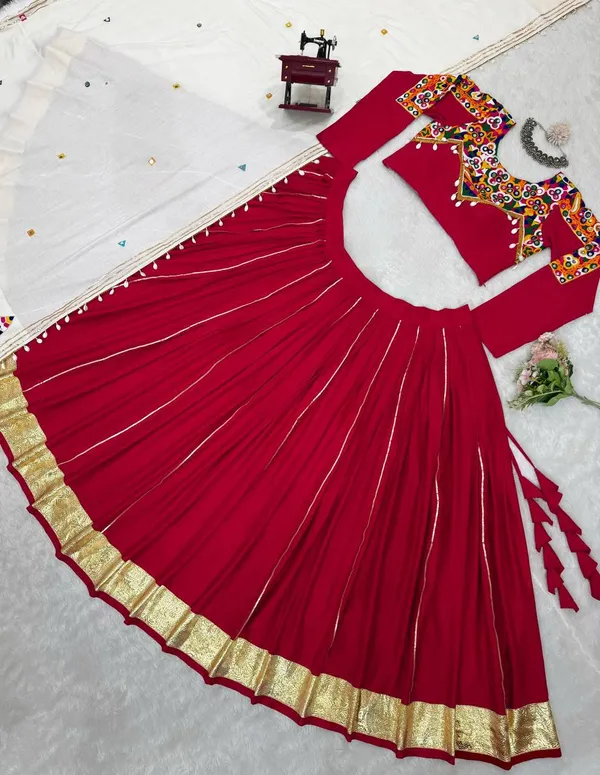 Wine_Red_Designer_Rayon_Silk_Lehenga_Choli_With_Dupatta_For_Women