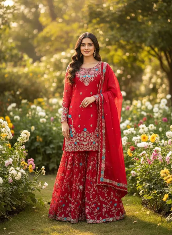 Red_Gulbagh_Ethnic_Sharara_Ensemble_for_Women