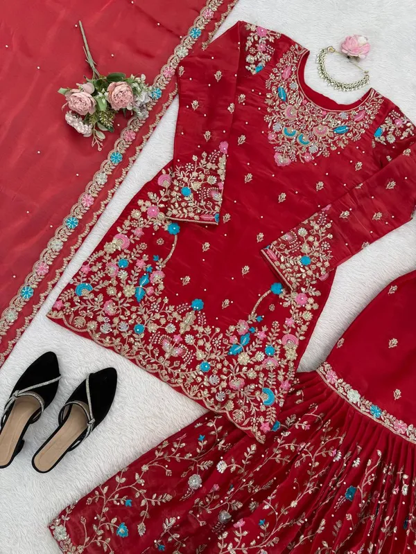 Red_Gulbagh_Ethnic_Sharara_Ensemble_for_Women