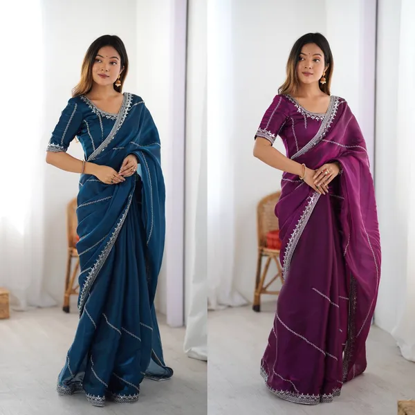 Purple_Heavy_Sequin_Embrodered_Saree_|_With_Unstitched_Blouse_Piece