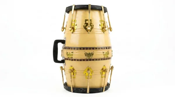 Dholak_Hand_Made_mango_(Aam)_Wood_(Hand_Work_Wooden_Engraving_Design)_With_Bag.