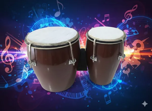 Professional_Two_Pieces_handmade_wooden_drum_bongo_(Brown_color)