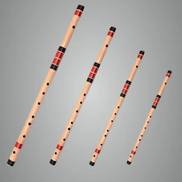 Brown_Set_Of_4_Bansuri,_D,_E,_F_&_G_Natural_Medium_Right_Hand