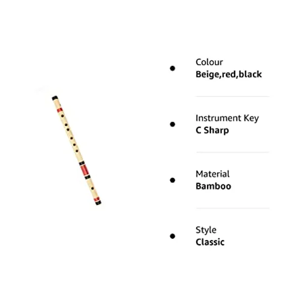 Brown_C_Sharp_Medium_Bansuri_Flute_Clearance_Sale_(Right_Hand)_18.5_Inches_(46.99_Cm)