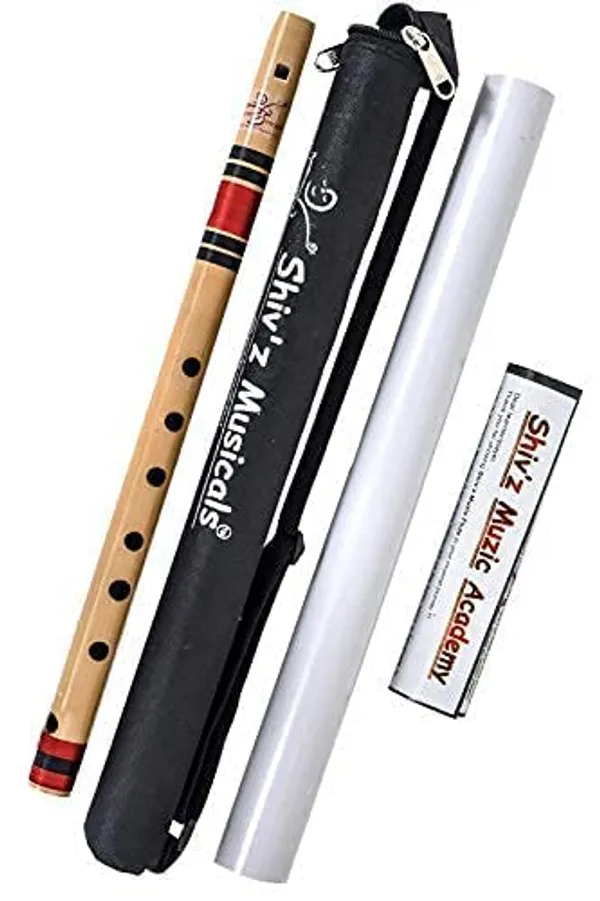 Brown_C_Natural_Medium_Fipple/Straight_Bansuri_Flute_(Right_Hand)_18_Inches_(45.72_Cm)