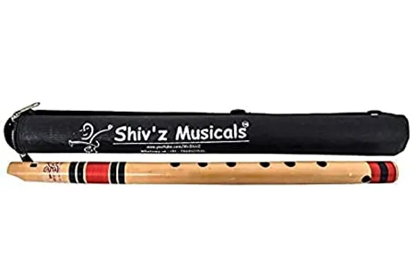 Brown_C_Natural_Medium_Fipple/Straight_Bansuri_Flute_(Right_Hand)_18_Inches_(45.72_Cm)