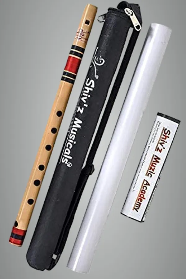 Brown_C_Natural_Medium_Fipple/Straight_Bansuri_Flute_(Right_Hand)_18_Inches_(45.72_Cm)