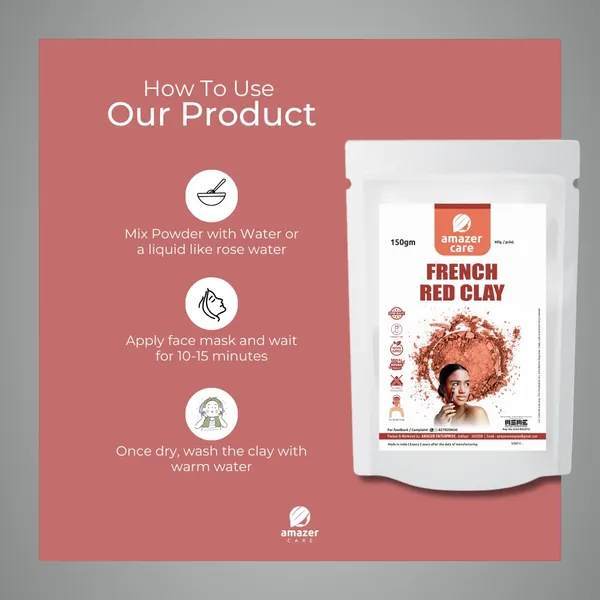 French_Red_Clay_Powder_For_Face_Body_&_Hair
