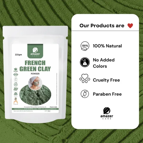 French_Green_Clay_Powder_Face_Pack_For_Glowing_Skin_Revitalizing_&_Rejuvenating_100%_Natural_Face_Pack