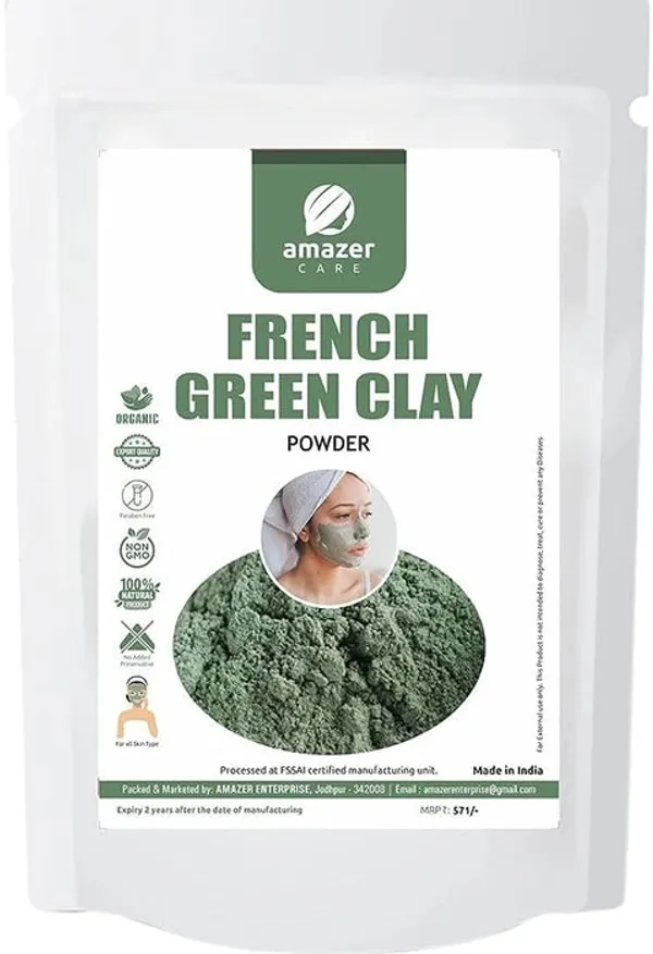 French_Green_Clay_Powder_Face_Pack_For_Glowing_Skin_Revitalizing_&_Rejuvenating_100%_Natural_Face_Pack