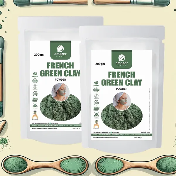 French_Green_Clay_Powder_Face_Pack_For_Glowing_Skin_Revitalizing_&_Rejuvenating_100%_Natural_Face_Pack