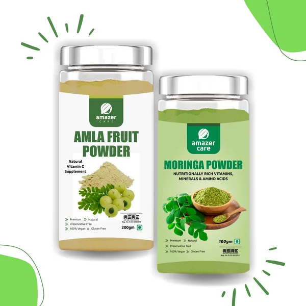 Moriga_&_Amla_Powder_Combo_(2_Jars,_100/200Gm)_-_Super_Immune_Booster_Combo,_Pure_&_Natural_For_Eating_&_Drink,_For_Detox_&_Health,_Antioxidants