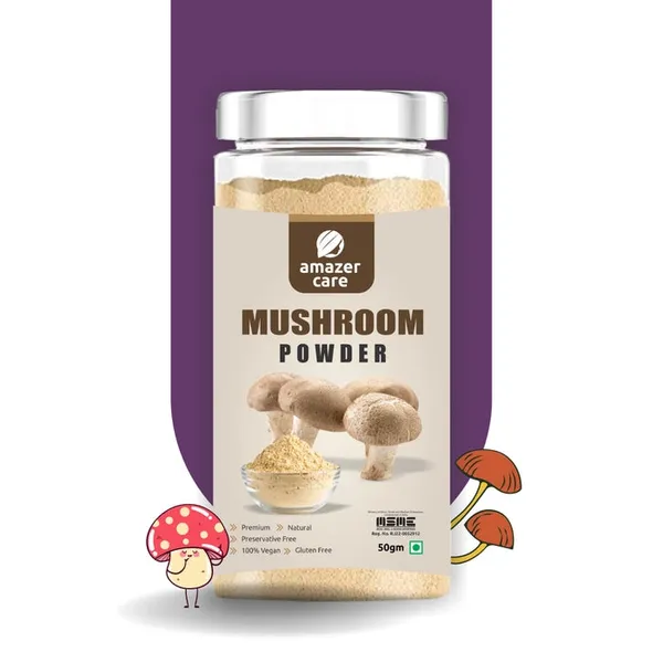 Mushroom_Powder_-_Pure,_Natural_&_Nourishing_For_Eating_&_Drink,_Vegan_Protein,_Healthy_Heart_(50_Gm,_1_Jar)