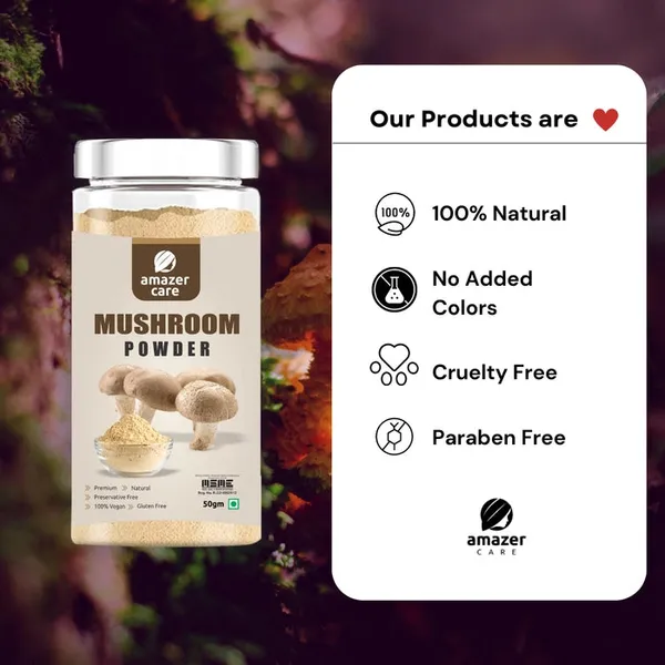 Mushroom_Powder_-_Pure,_Natural_&_Nourishing_For_Eating_&_Drink,_Vegan_Protein,_Healthy_Heart_(50_Gm,_1_Jar)