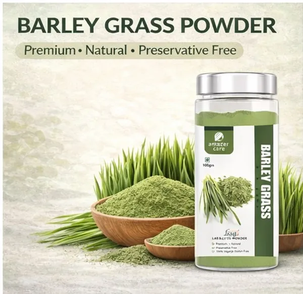 AmazerCare_Barley_Grass_Powder_100g_|_100%_Natural_&_Preservative_Free_|_Vegan_&_Gluten_Free_|_Rich_in_Chlorophyll_&_Natural_Nutrients_|_For_Juice,_Smoothies_&_Daily_Wellness