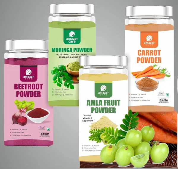 Beetroot_+_Carrot_+_Amla_+_Moringa_Powder_(100Gm_Each)_-_Great_Immune_Booster_Combo_Of_4_Jars_Pure_&_Natural_For_Eating_&_Drink_Superfood_Full_Of_Nutrients_(Dehydrated)