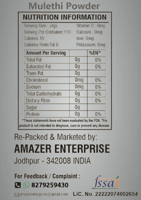 Mulethi_Powder_Pure_&_Natural_(Liquorice_Root_Powder)_For_Health_&_Immunity_(100Gm_Jar_Packing)_Glycyrrhiza_Glabra_Yashimadhu