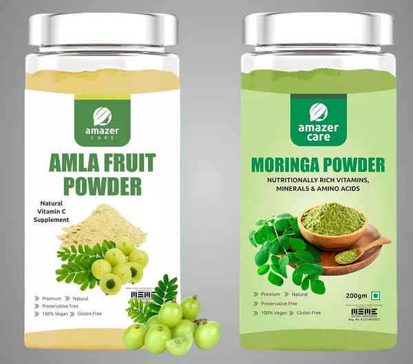 Moringa_&_Amla_Powder_Combo_(2_Jars_100_&_200Gm)_-_Super_Immune_Booster_Combo_Pure_&_Natural_For_Eating_&_Drink_For_Detox_&_Health_Antioxidants
