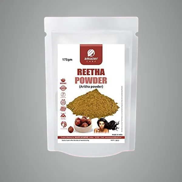 Natural_Reetha_Powder_100%_Pure_And_Chemical_Free_(Aritha_Powder_175Gm_Zipper_Pouch)_Soapnut_Powder_Natural_Cleanser_&_Conditioner_For_Hair