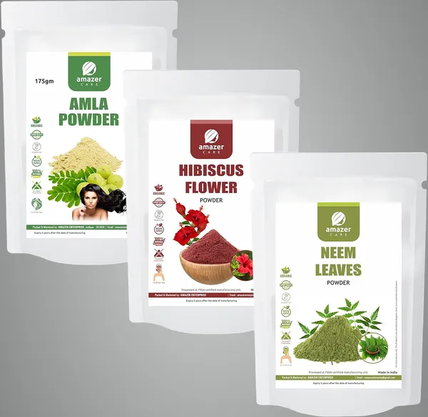 Hibiscus_+_Amla_+_Neem_Powders_Combo_100%_Natural_For_Hair_&_Growth_(3_Pouches)_Anti_Dandruff_&_Healthy_Hair_Care_Combo