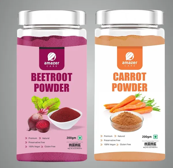 Beetroot_+_Carrot_Powder_(Dehydrated_200Gm_Each)_-_Pure_&_Natural_Superfood_For_Eating_&_Drink_Jar_Packing_Immunity_Booster_Beetroot_Carrot_Powder_Full_Of_Nutrients
