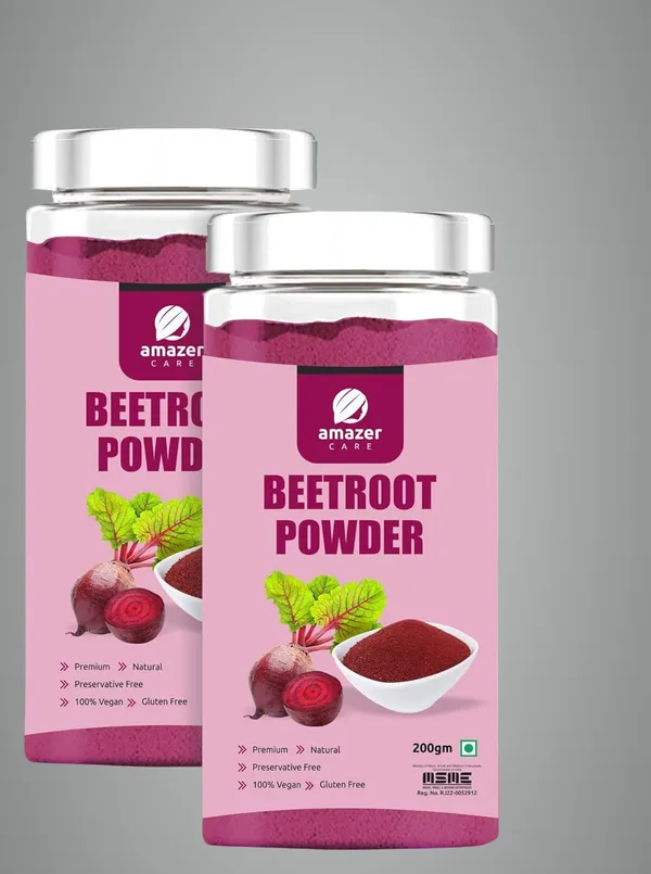 Beetroot_Powder_(Dehydrated)_-_Pure_&_Natural_Superfood_For_Eating_&_Drink_(2_Jars_200_Gm_Each)_Immunity_Booster_Full_Of_Nutrients